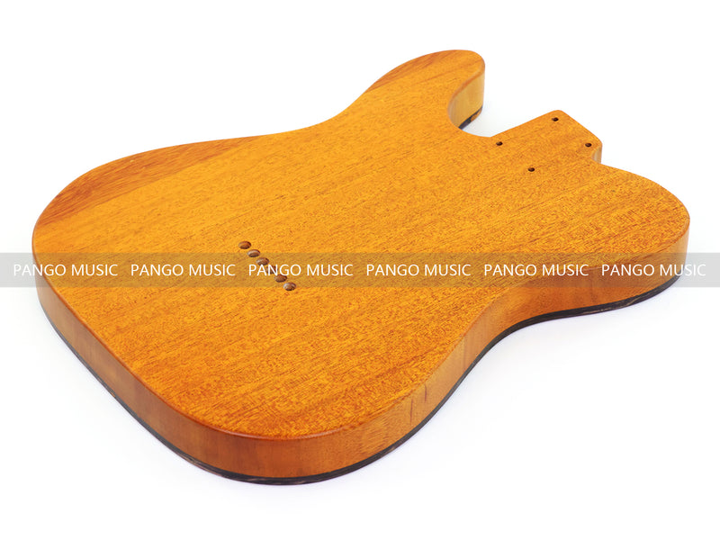 One-of-a-Kind Tele Thinline Style Pickguard-Ready Electric Guitar Body with EpoxyBurl Top & F-Hole (TRP-001)