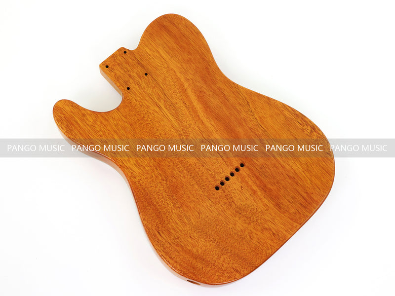 One-of-a-Kind Tele Thinline Style Pickguard-Ready Electric Guitar Body with EpoxyBurl Top & F-Hole (TRP-011)