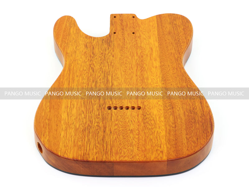 One-of-a-Kind Tele Thinline Style Pickguard-Ready Electric Guitar Body with EpoxyBurl Top & F-Hole (TRP-014)