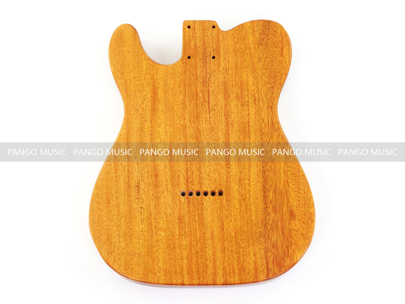 One-of-a-Kind Tele Thinline Style Pickguard-Ready Electric Guitar Body with EpoxyBurl Top & F-Hole (TRP-015)