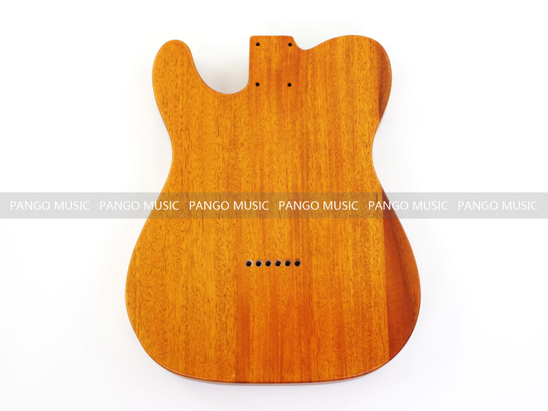 One-of-a-Kind Tele Thinline Style Pickguard-Ready Electric Guitar Body with EpoxyBurl Top & F-Hole (TRP-016)