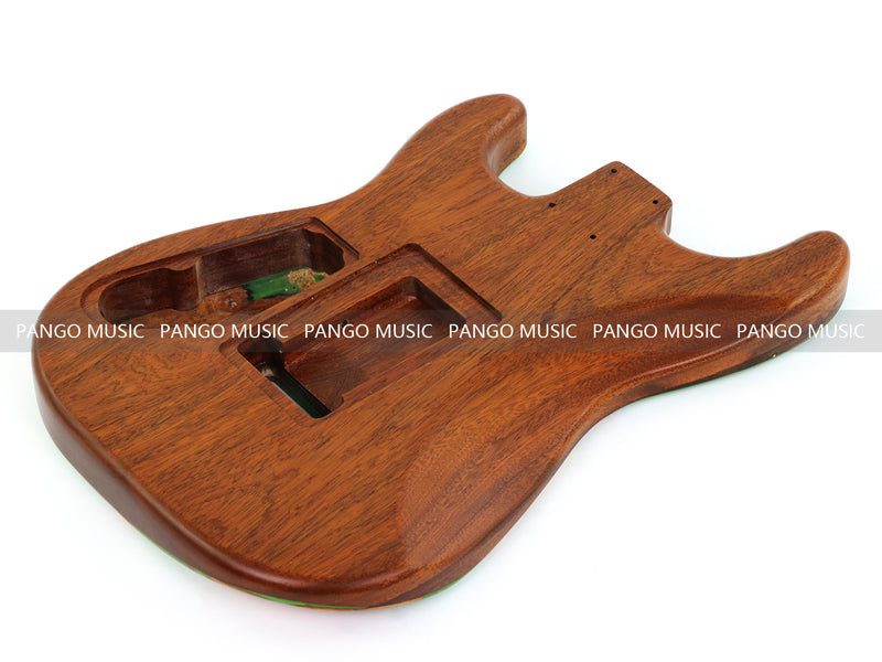 One-of-a-Kind Burl Wood Veneer Epoxy Resin ST Style Electric Guitar Body (SBE-023)