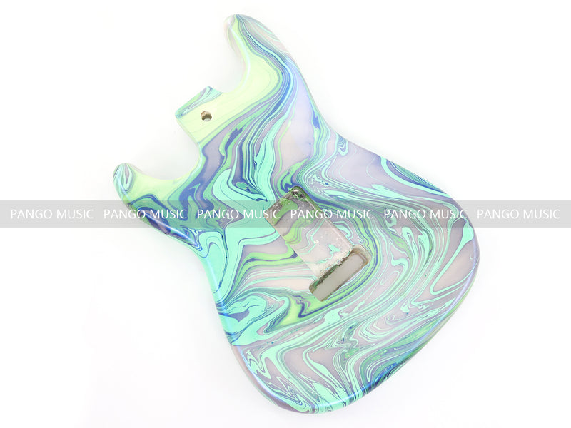 One-of-a-Kind ST-Style Hand-Swirled Electric Guitar Body with Gloss Finish (HST-025)