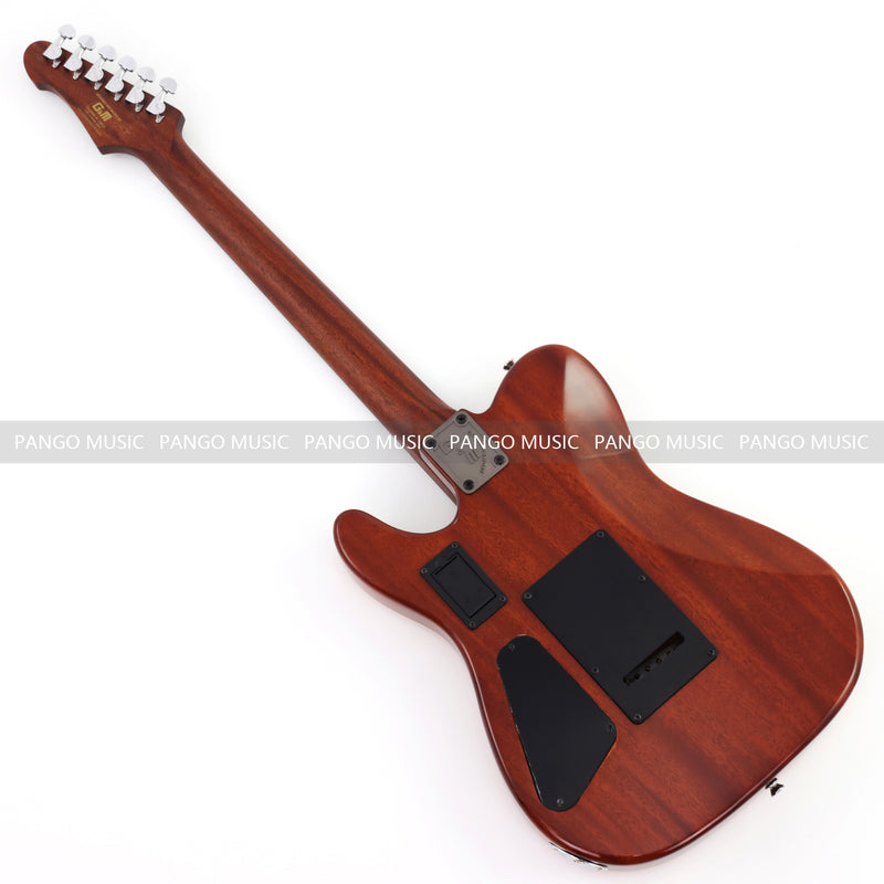 PANGO 6-String Solid Body Glossy Red Silent Acoustic-Electric Guitar (SE-501)