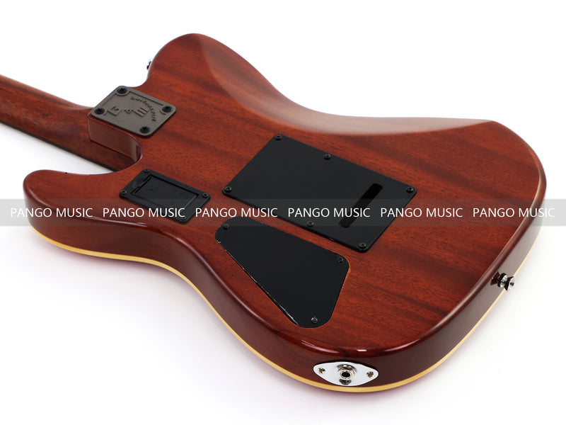 PANGO 6-String Solid Body Glossy Red Silent Acoustic-Electric Guitar (SE-501)