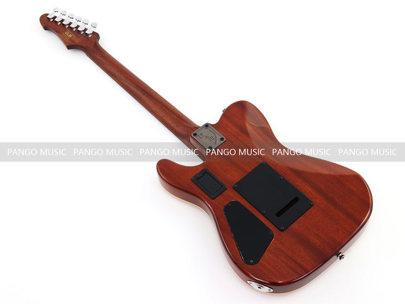 PANGO 6-String Solid Body Glossy Red Silent Acoustic-Electric Guitar (SE-501)