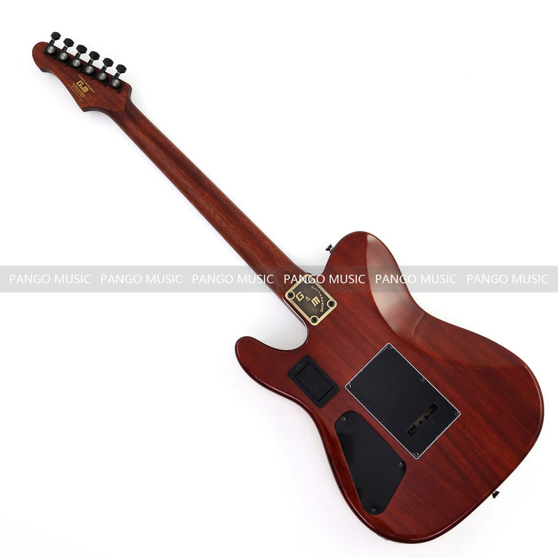 PANGO 6-String Solid Body Glossy Red Silent Acoustic-Electric Guitar (SE-503)