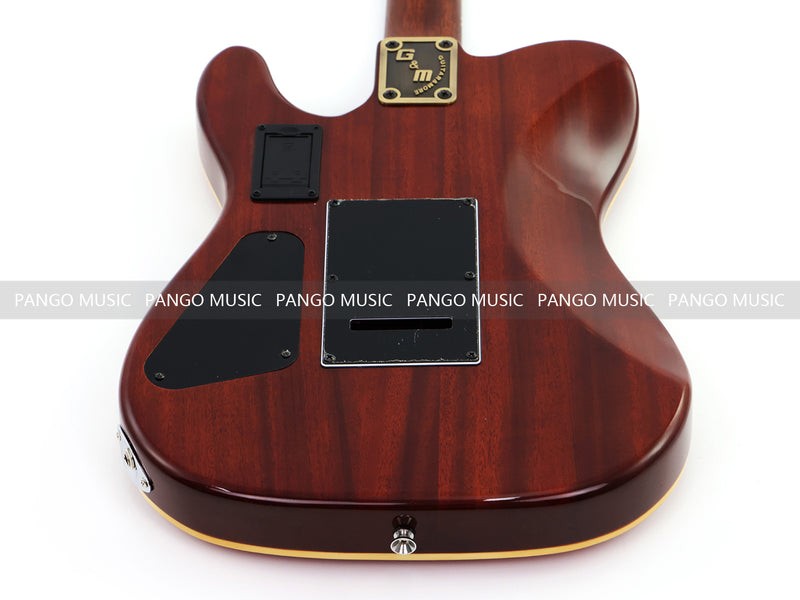 PANGO 6-String Solid Body Glossy Red Silent Acoustic-Electric Guitar (SE-503)