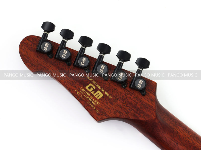 PANGO 6-String Solid Body Glossy Red Silent Acoustic-Electric Guitar (SE-503)