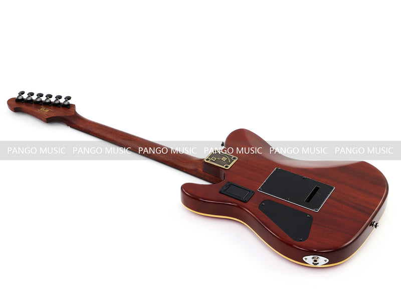 PANGO 6-String Solid Body Glossy Red Silent Acoustic-Electric Guitar (SE-503)