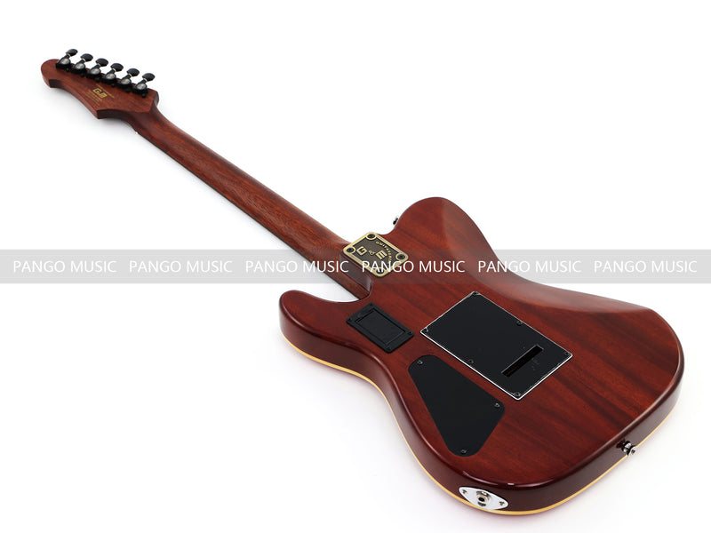 PANGO 6-String Solid Body Glossy Red Silent Acoustic-Electric Guitar (SE-503)