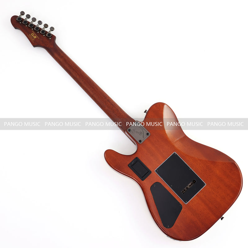 PANGO 6-String Solid Body Glossy Vintage White Silent Acoustic-Electric Guitar (SE-504)