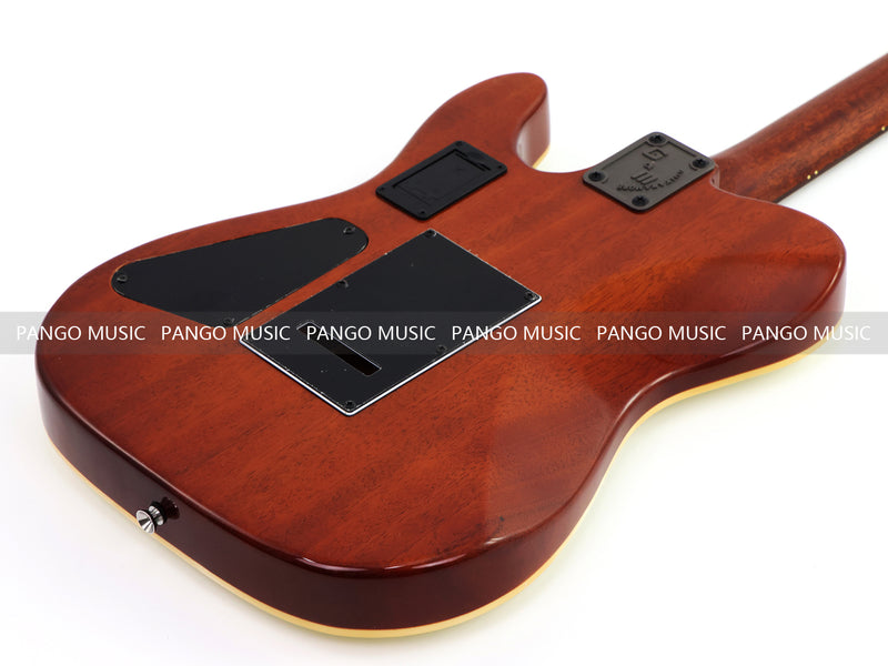 PANGO 6-String Solid Body Glossy Vintage White Silent Acoustic-Electric Guitar (SE-504)
