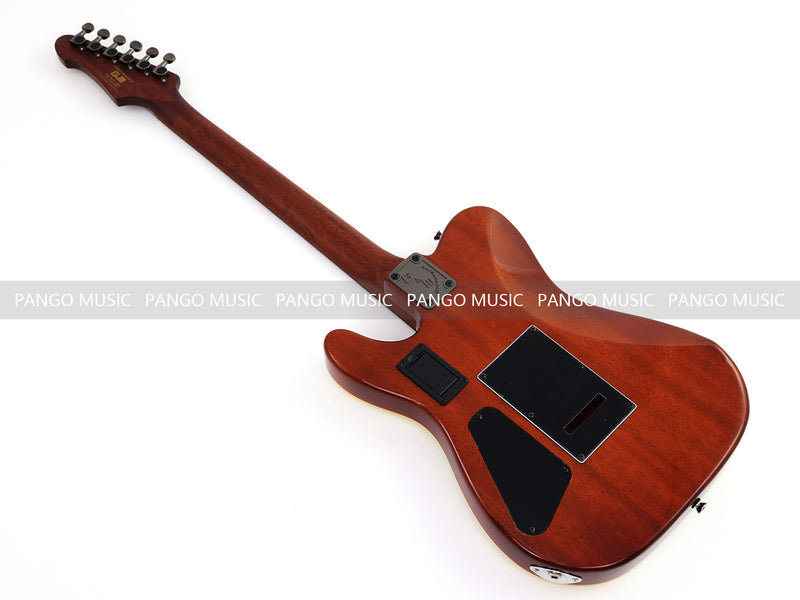 PANGO 6-String Solid Body Glossy Vintage White Silent Acoustic-Electric Guitar (SE-504)