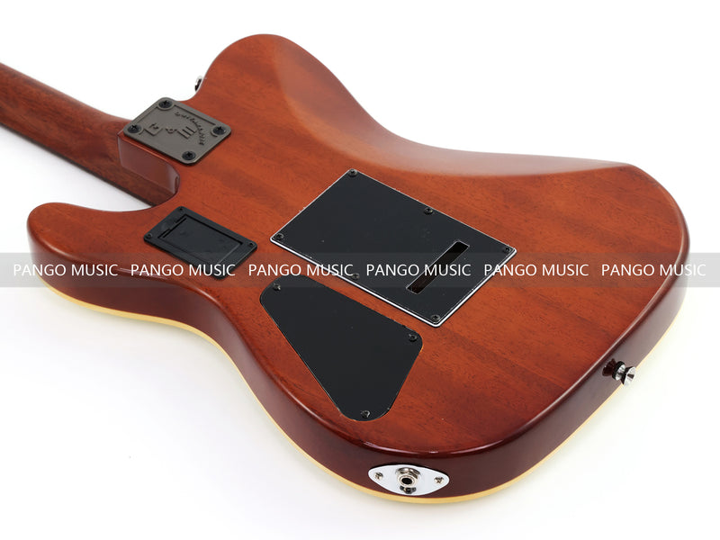 PANGO 6-String Solid Body Glossy Vintage White Silent Acoustic-Electric Guitar (SE-504)