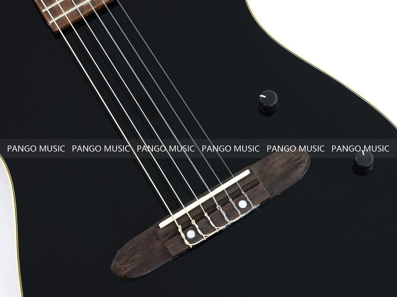 PANGO 6-String Solid Body Nylon String Silent Classical Acoustic-Electric Guitar (SE-502)