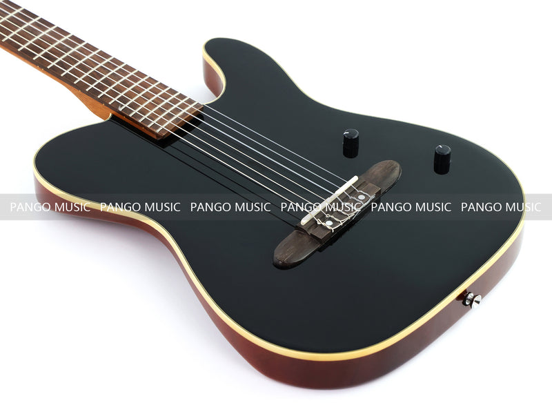 PANGO 6-String Solid Body Nylon String Silent Classical Acoustic-Electric Guitar (SE-502)