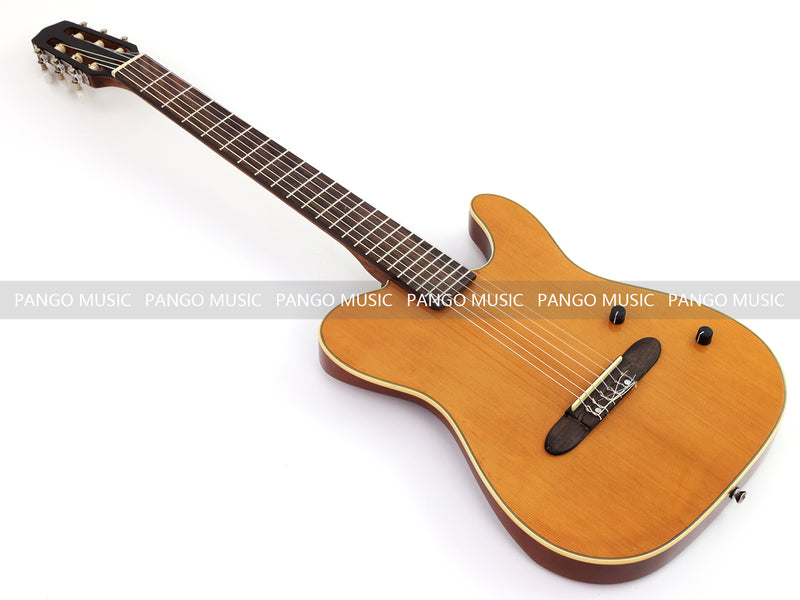 PANGO 6-String Solid Body Nylon String Silent Classical Acoustic-Electric Guitar (SE-505)