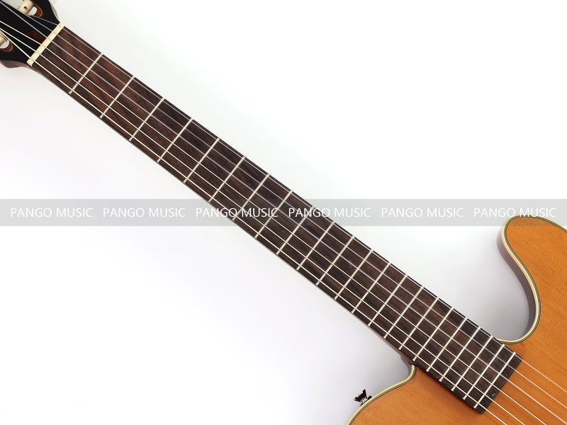PANGO 6-String Solid Body Nylon String Silent Classical Acoustic-Electric Guitar (SE-505)