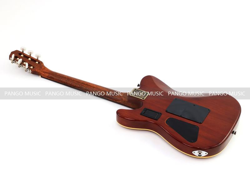 PANGO 6-String Solid Body Nylon String Silent Classical Acoustic-Electric Guitar (SE-505)