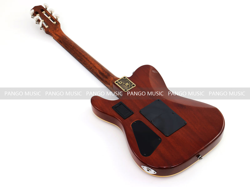 PANGO 6-String Solid Body Nylon String Silent Classical Acoustic-Electric Guitar (SE-505)