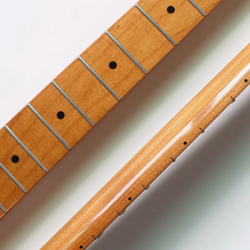 Pre-sale Roasted Maple Gloss Tele Style Electric Guitar Neck with Stainless Steel Ball Frets (2030)