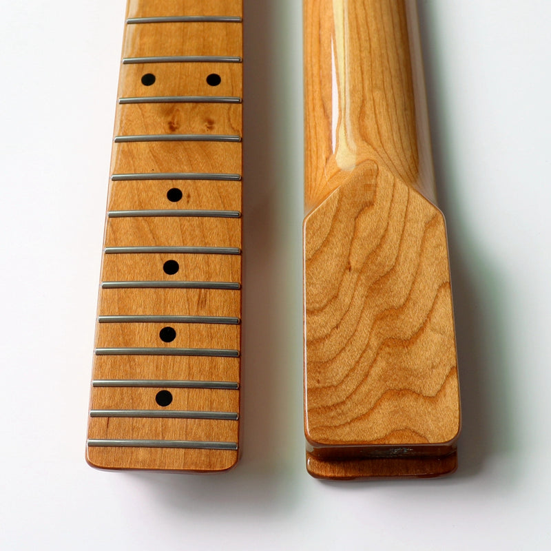 Pre-sale Roasted Maple Gloss Tele Style Electric Guitar Neck with Stainless Steel Ball Frets (2030)