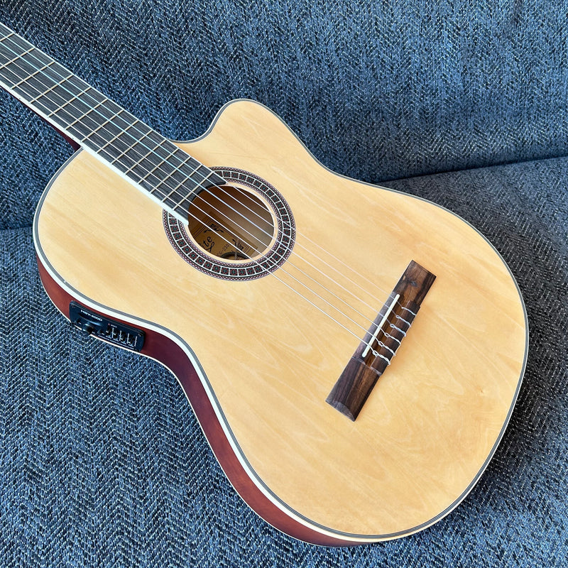 39 Inch Thin Body Classical Guitar with EQ (QCG2301)