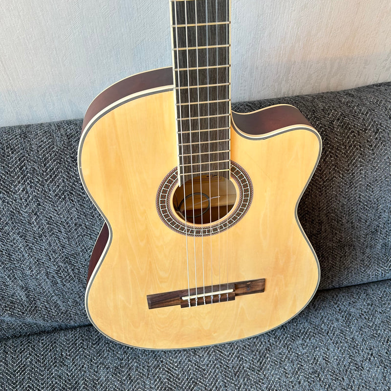 39 Inch Thin Body Classical Guitar with EQ (QCG2301)