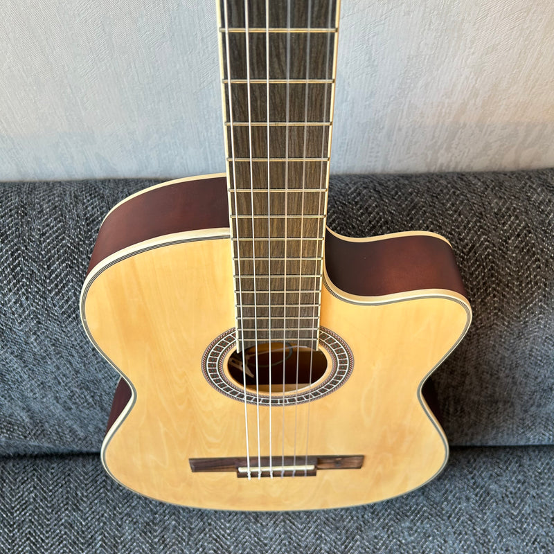 39 Inch Thin Body Classical Guitar with EQ (QCG2301) — Guitar Kit Shop