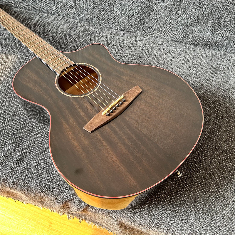 39 Inch Solid Mahogany Top Acoustic Guitar (M-F10S-39-TBK)