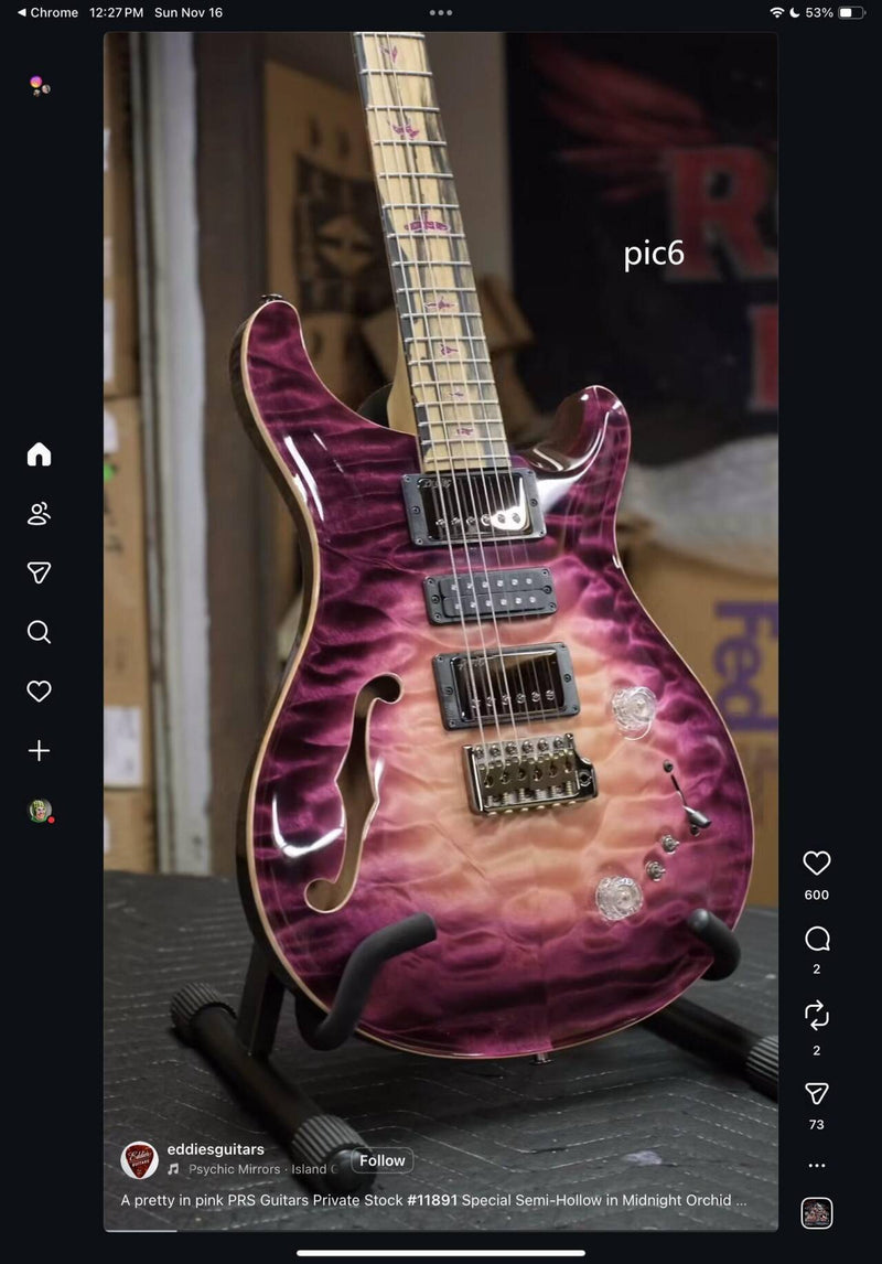 Custom Semi-hollow Body Electric Guitar (2025-12-22)