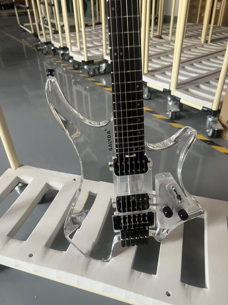 PANGO MUSIC Headless Style Acrylic Body Electric Guitar (PTH-088X)