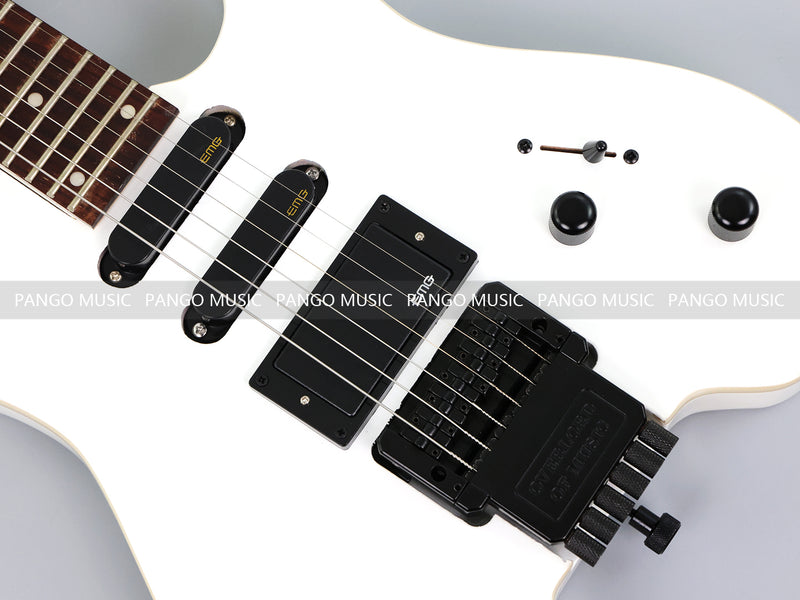 PANGO MUSIC All White Headless Electric Guitar (GKS-035X)