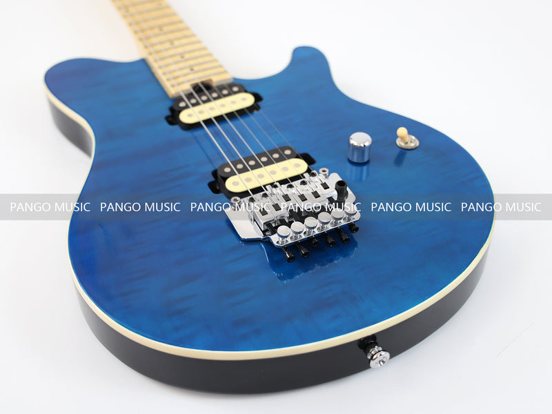 6-String AX40 Style Electric Guitar with Gloss Transparent Blue Finish (GKS-102)