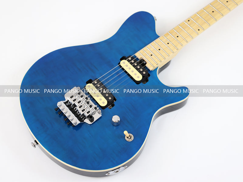 6-String AX40 Style Electric Guitar with Gloss Transparent Blue Finish (GKS-102)