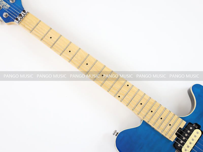 6-String AX40 Style Electric Guitar with Gloss Transparent Blue Finish (GKS-102)