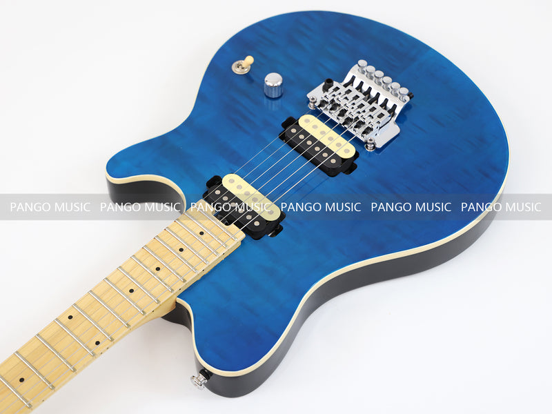 6-String AX40 Style Electric Guitar with Gloss Transparent Blue Finish (GKS-102)