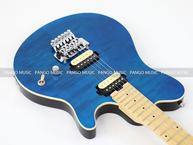 6-String AX40 Style Electric Guitar with Gloss Transparent Blue Finish (GKS-102)