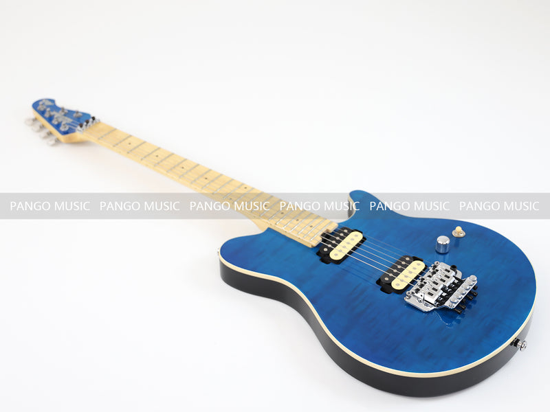 6-String AX40 Style Electric Guitar with Gloss Transparent Blue Finish (GKS-102)