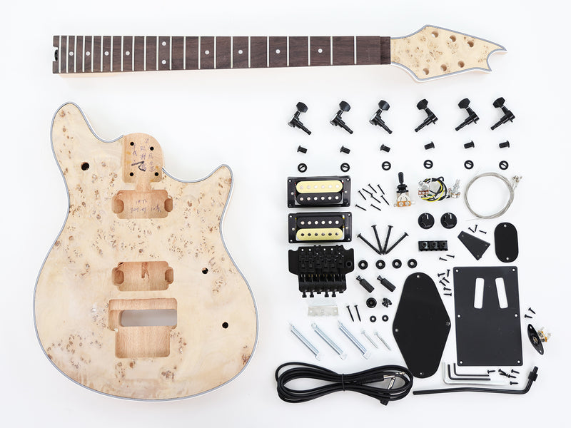 PANGO MUSIC EVH Style DIY Electric Guitar Kit (EVH-01F, Fast Shipping, Tariff-free)