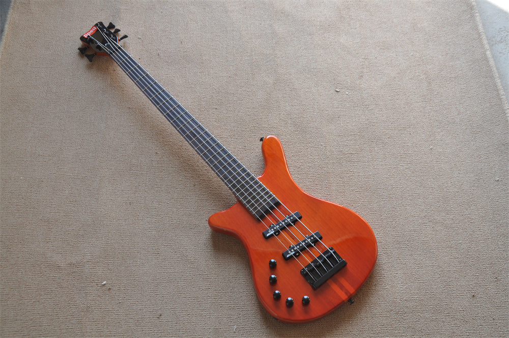 5 Strings Left Hand Electric Bass Guitar (ZQN0406, Active Electronics, Neck Through)