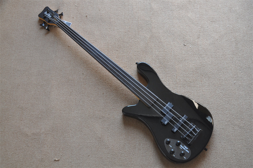 4 Strings Left Hand Fretless Electric Bass Guitar (ZQN0387)