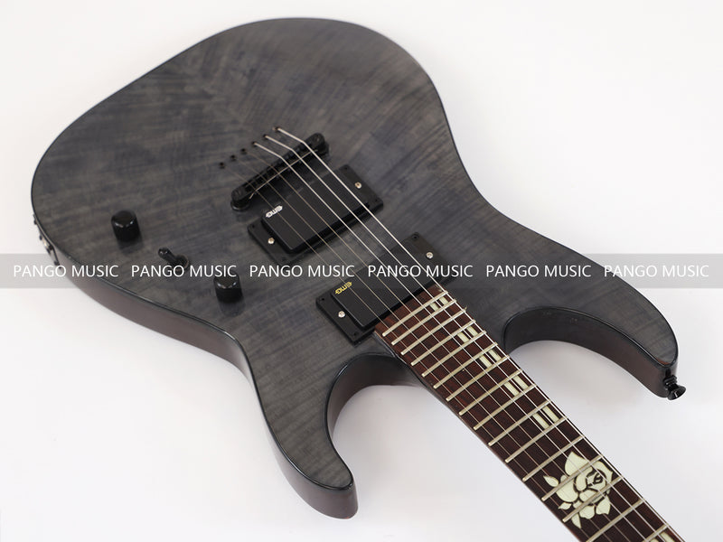 PANGO MUSIC Reverse Headstock Electric Guitar with Flamed Maple Top (GKS-075)