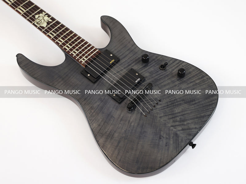 PANGO MUSIC Reverse Headstock Electric Guitar with Flamed Maple Top (GKS-075)