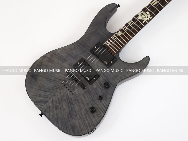 PANGO MUSIC Reverse Headstock Electric Guitar with Flamed Maple Top (GKS-075)