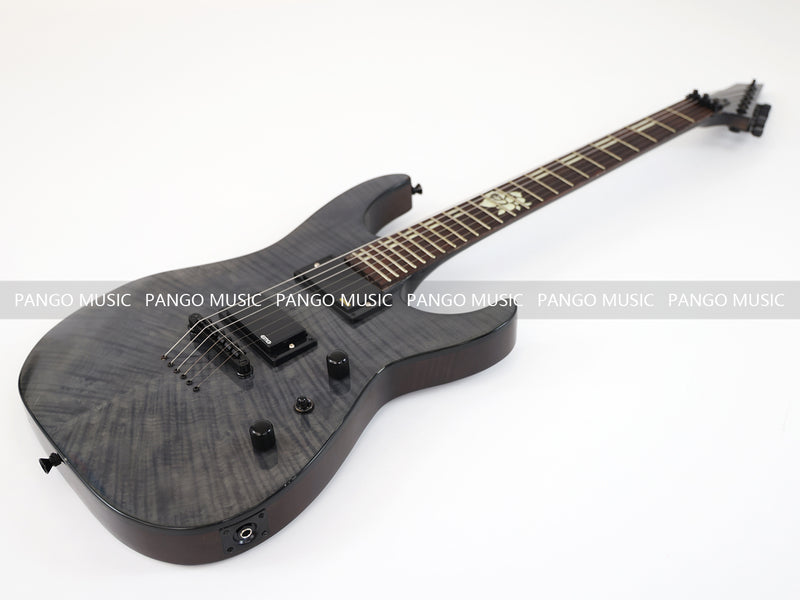 PANGO MUSIC Reverse Headstock Electric Guitar with Flamed Maple Top (GKS-075)