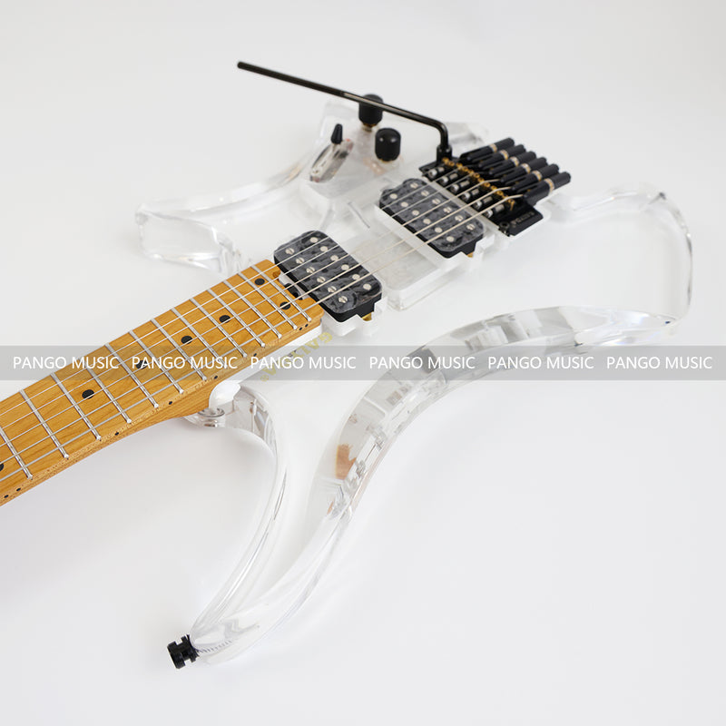 PANGO MUSIC Headless Acrylic Body Electric Guitar (PTH-090S)