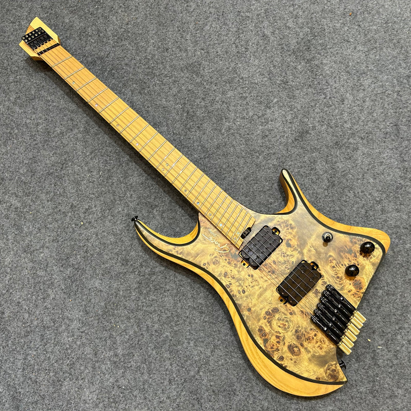 Headless Fan Frets Ash Body Electric Guitar (YMZ-232)