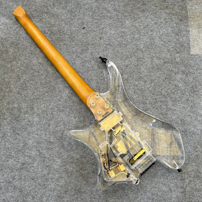 PANGO MUSIC Headless Style Acrylic Body Electric Guitar (PTH-090)